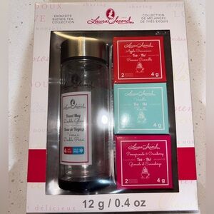 Laura Secord Glass Canister and Tea Gift Set